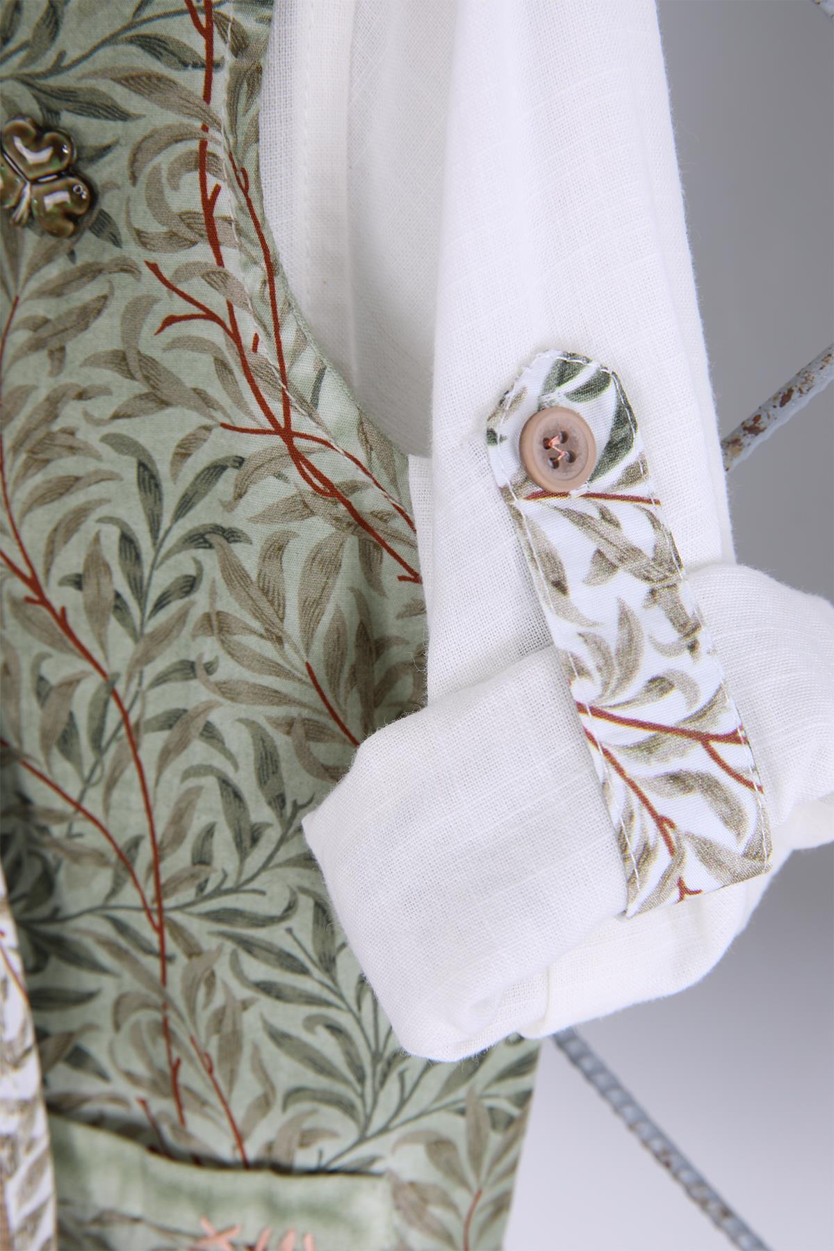 Babyhola 1-5 Yaş Safari Temalı Konsept Doğum Günü Desenli Yelek Keten Gömlek Kaprili Çantalı Erkek B fotoğrafı 5 (önizleme)