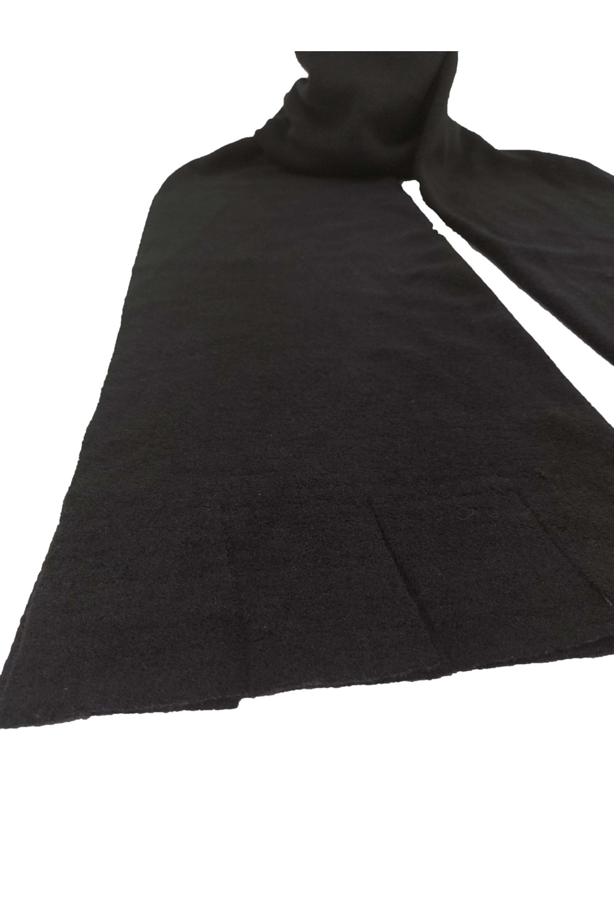ecottonworks Siyah Polar Atkı Polar Kaşkol görsel 3
