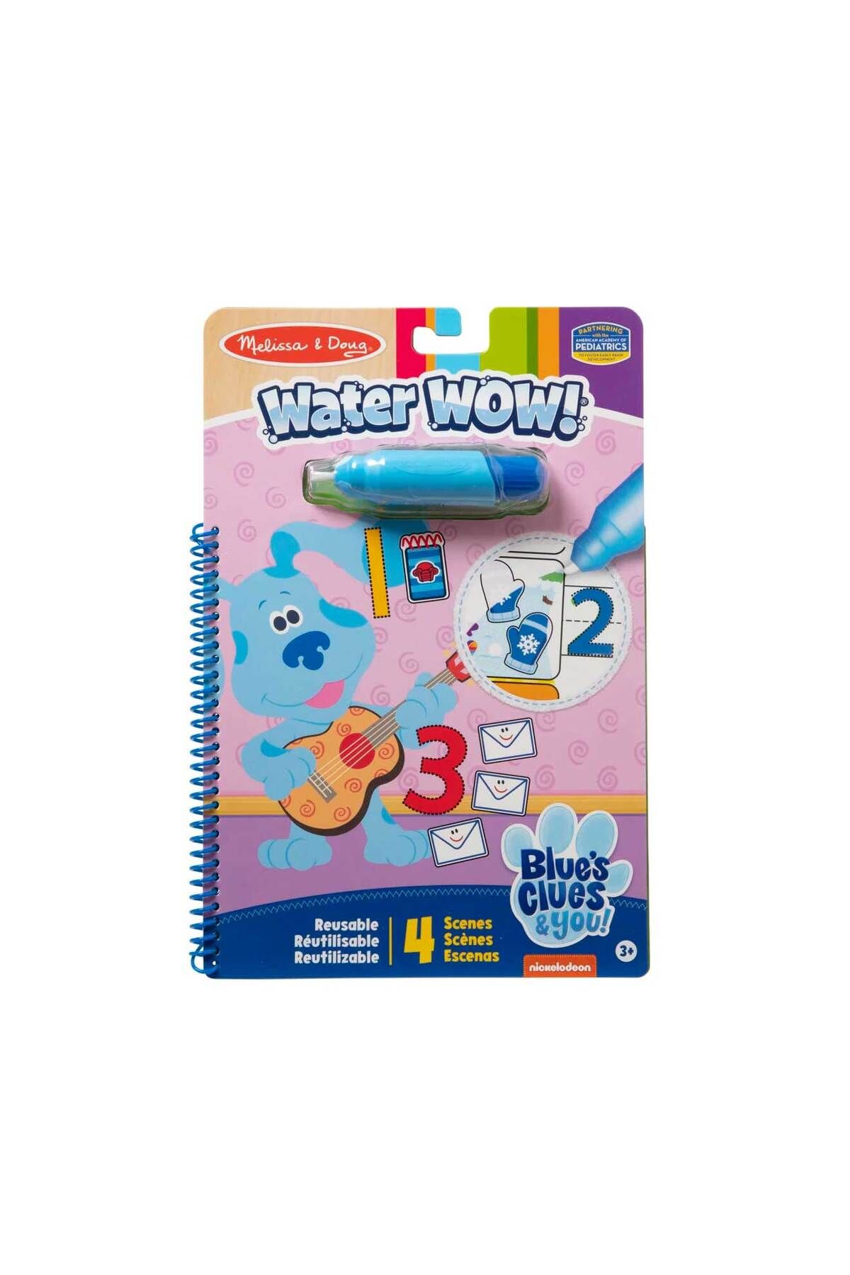 اسباب بازی های آموزشی Melissa Doug Water Wow Book رنگ آمیزی سرنخ آبی و شما ارقام Melissa & Doug