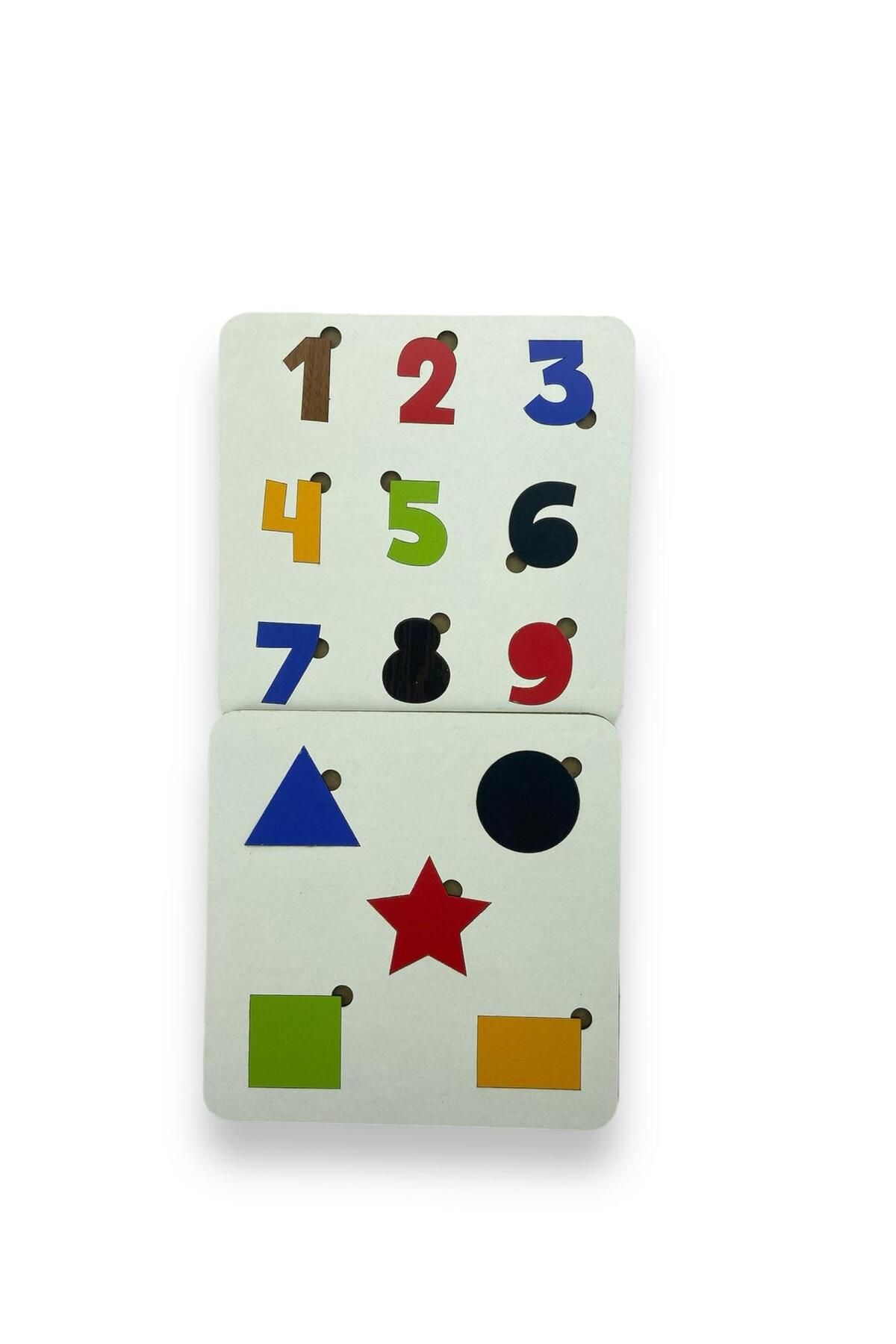 ASE DİZAYN-White Tak Cikar Puzzle Tak Cikar Educational Set Montesorri Game Set Tak Cikar Sekiller 3