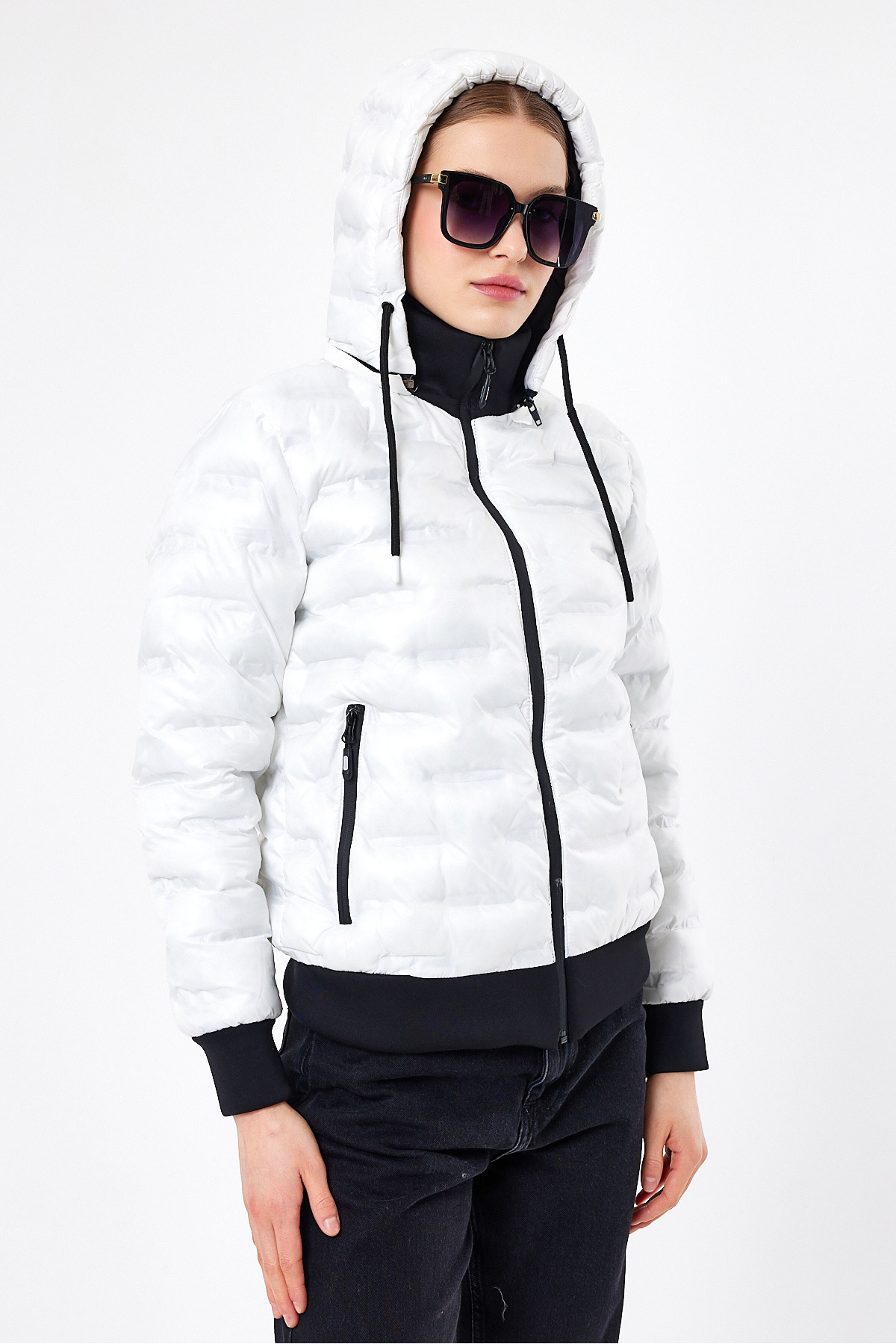 Rodi  Kadın Lastikli Mont Rd23kb234127 - Görsel 4