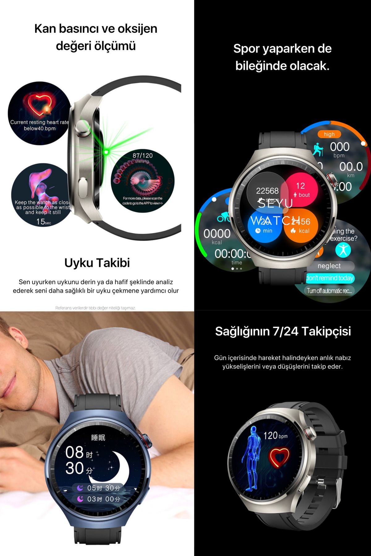 Watch Pro Hero 8 Amoled Akıllı Saat Tüm Telefonlara Uyumlu Smartwatch