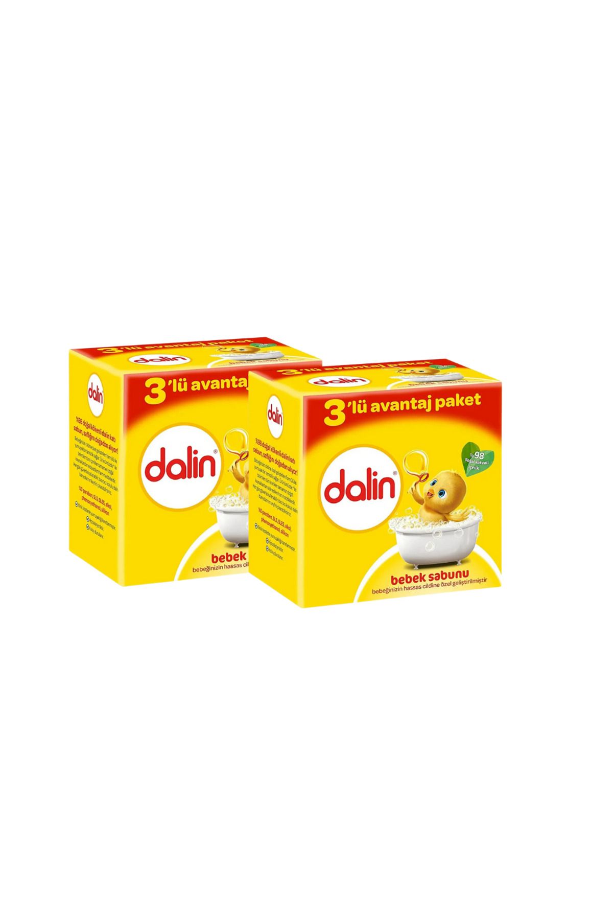 Dalin Bebe Sabun 3'Lü 100 Gr * 2 Adet