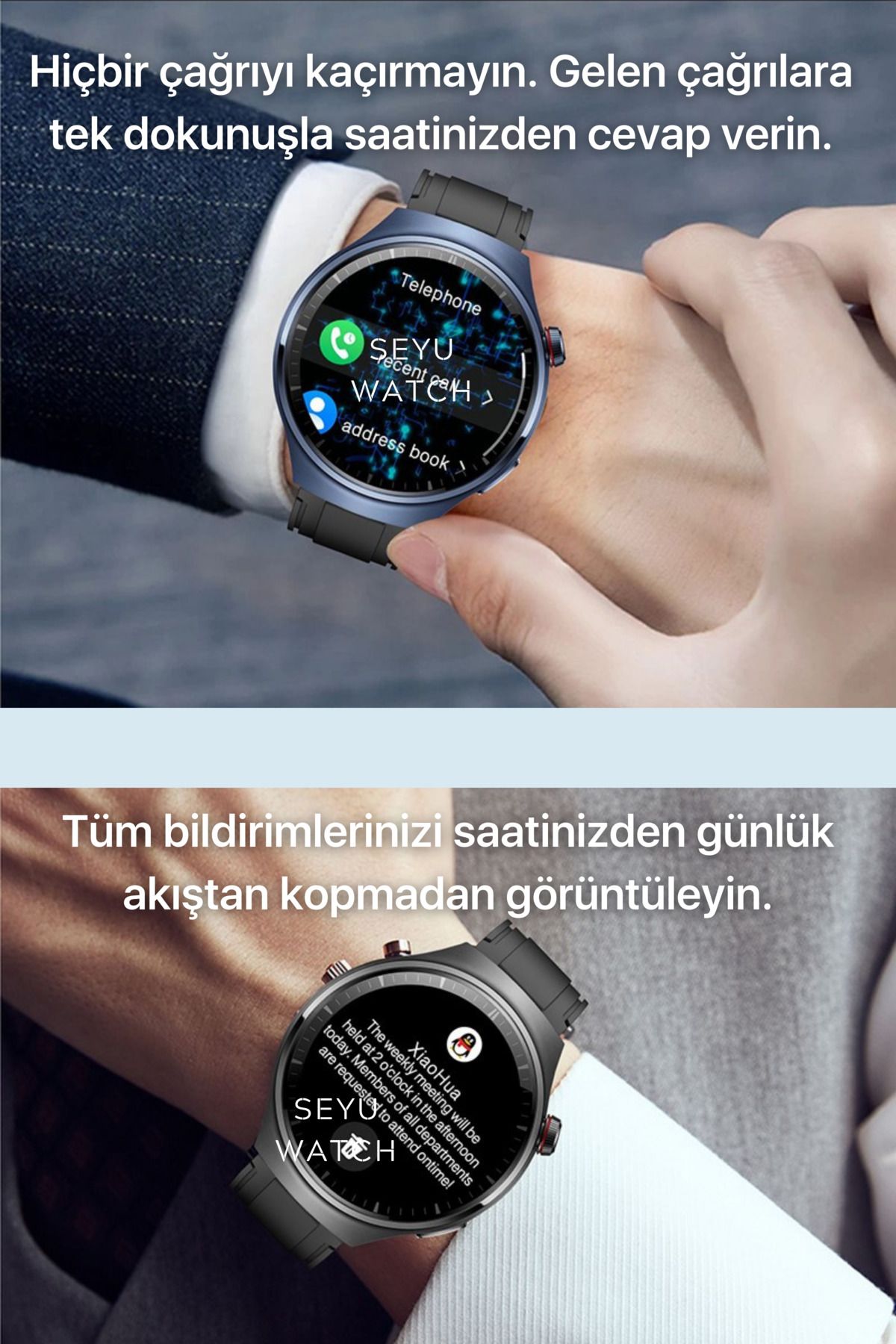 Watch Pro Hero 8 Amoled Akıllı Saat Tüm Telefonlara Uyumlu Smartwatch
