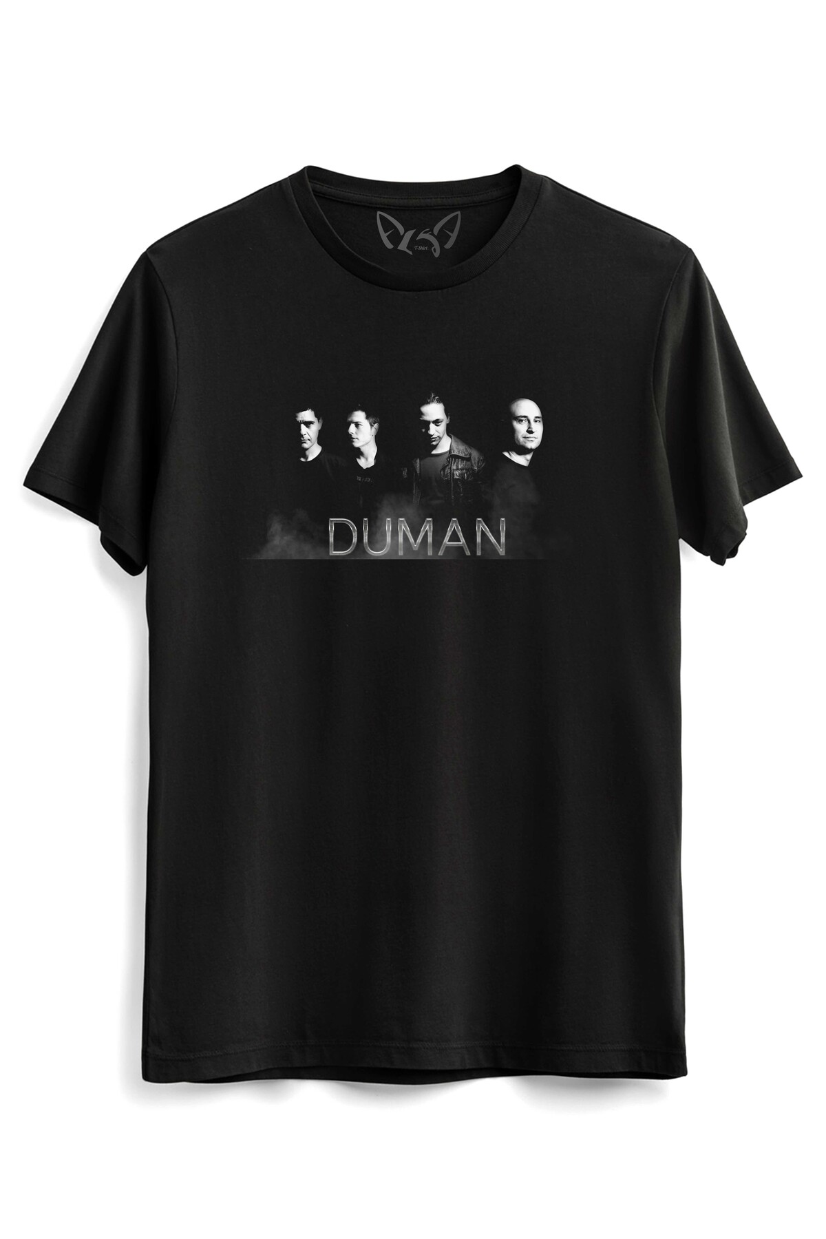 Alfa Tshirt Duman Dijital Baskılı Çocuk Siyah Tshirt
