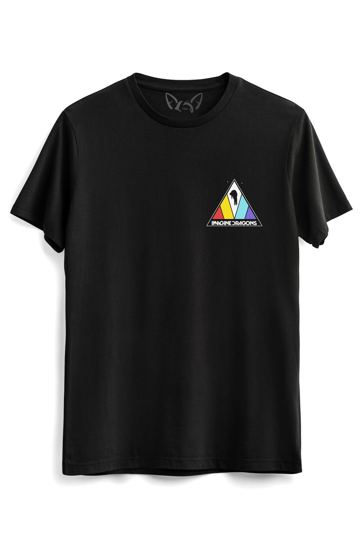 Alfa Tshirt Παιδικό Μαύρο Μπλουζάκι Με Στάμπα Image Dragons für Adult Unisex - M
