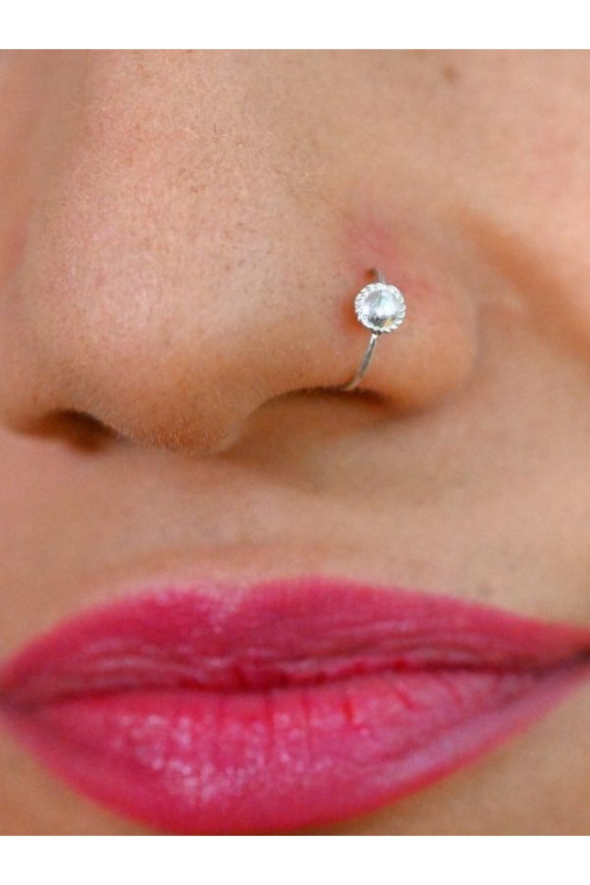 Pink diamond 2025 nose stud