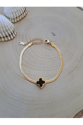 DaliShop Çelik italyan Yonca Bileklik