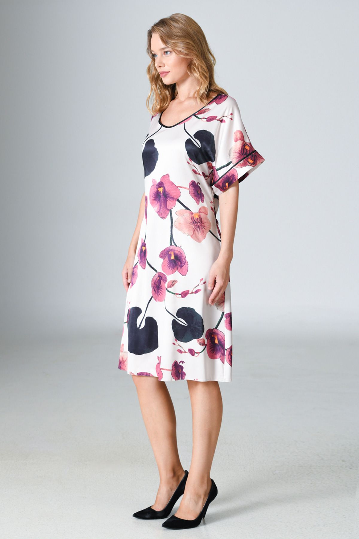VİENETTA-Exclusive Short Sleeve Dress
,161059 3