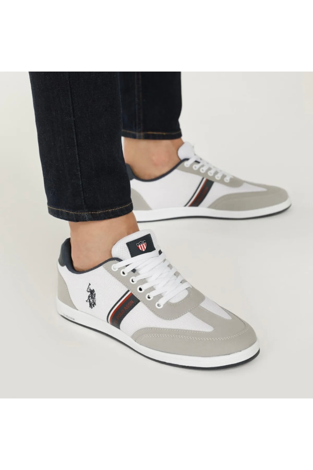 یو اس پولو کفش ورزشی مردانه یو اس پولو مدل Assn. سفید، مربعی