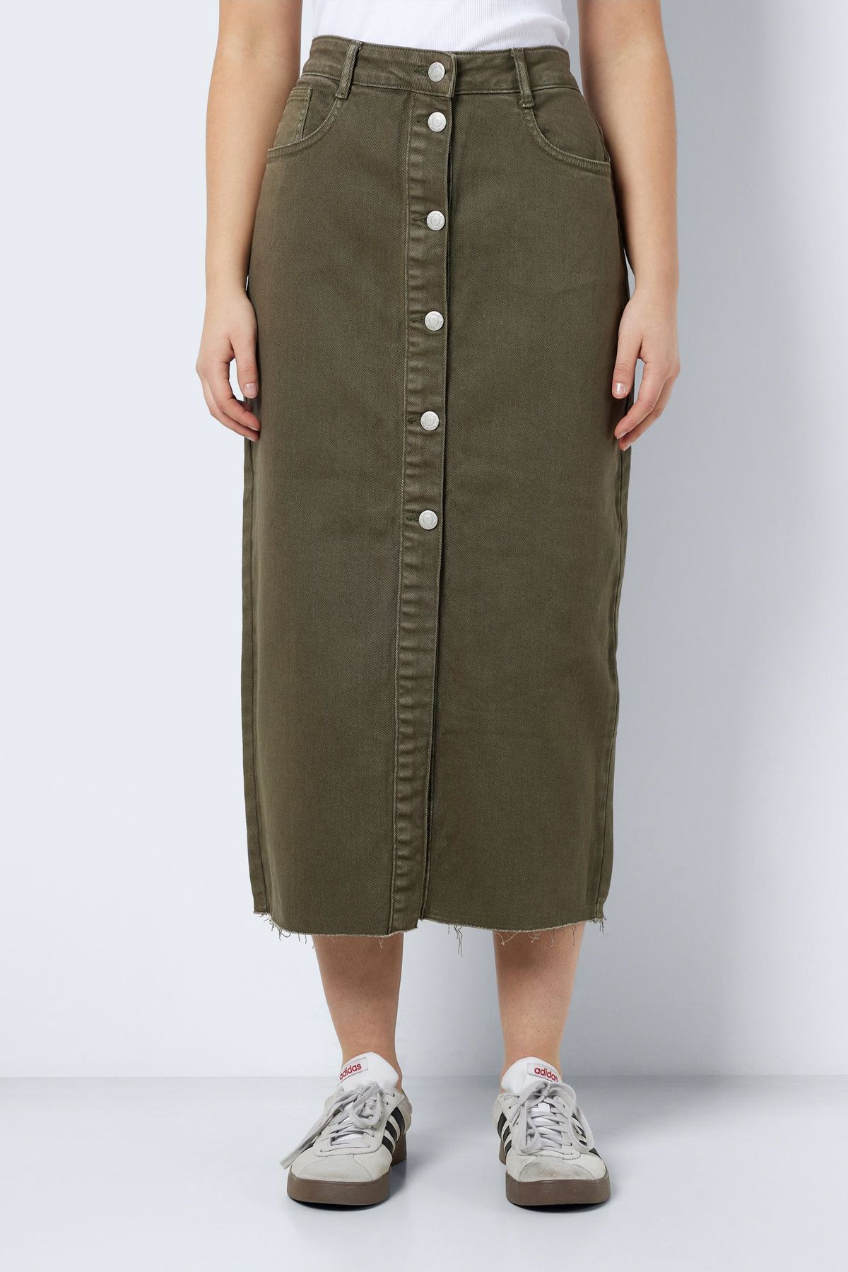 Noisy May-NMSIRA HW COLOR SLIM DENIM SKIRT 4