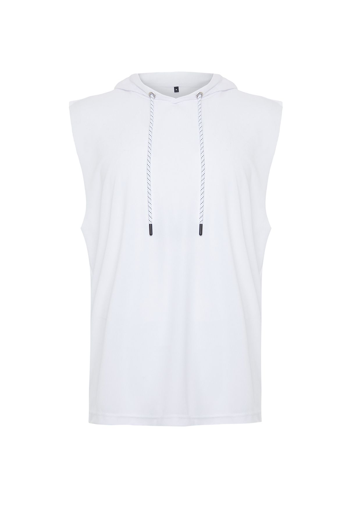 Trendyol Collection-Αθλητικό εσώρουχο με λευκή κουκούλα Regular Fit - TMNAW21AL0007 7