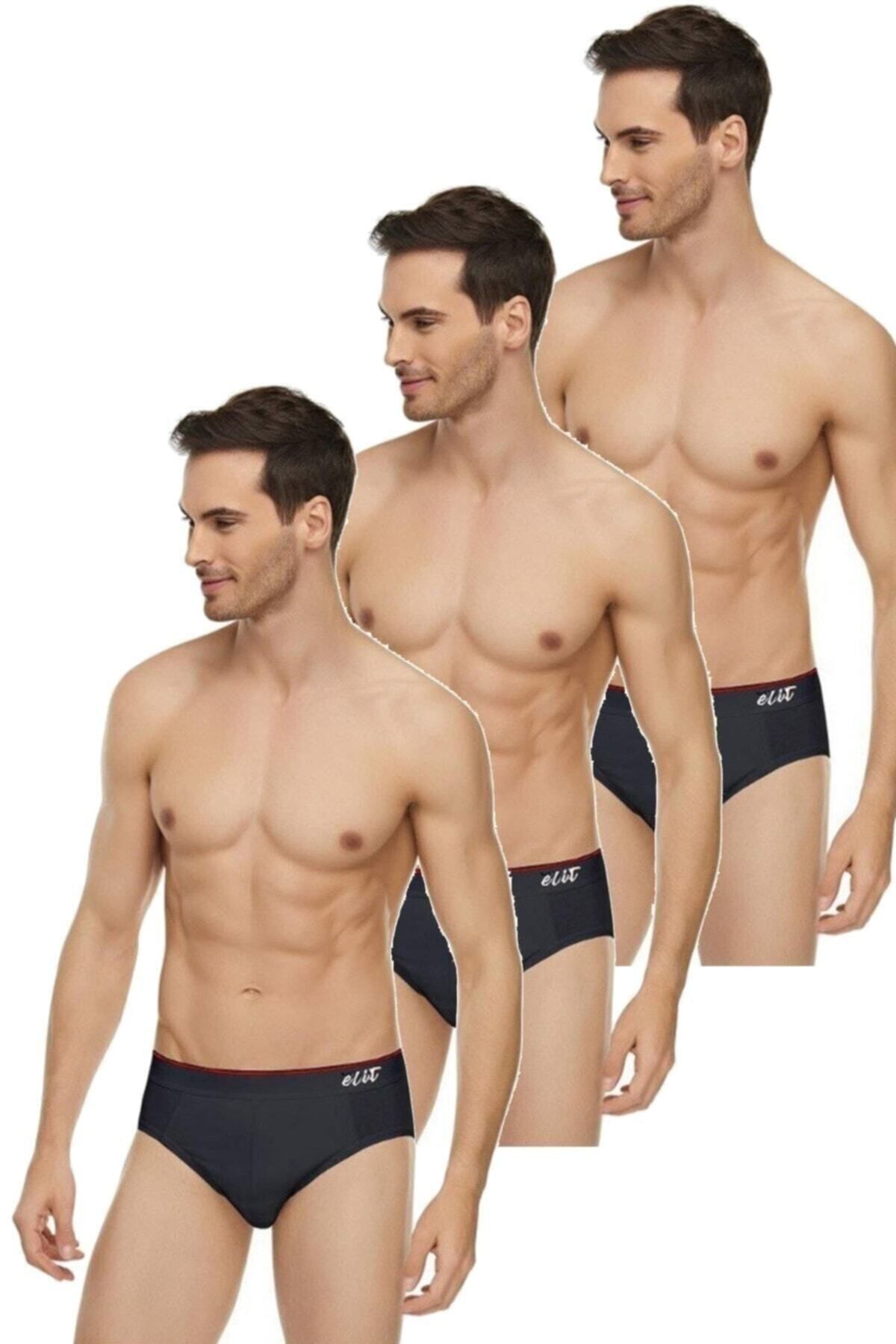 Tutku Elit Elite Men's Lycra Cotton Belted Sports Slip Panties 6 Pack -  Trendyol