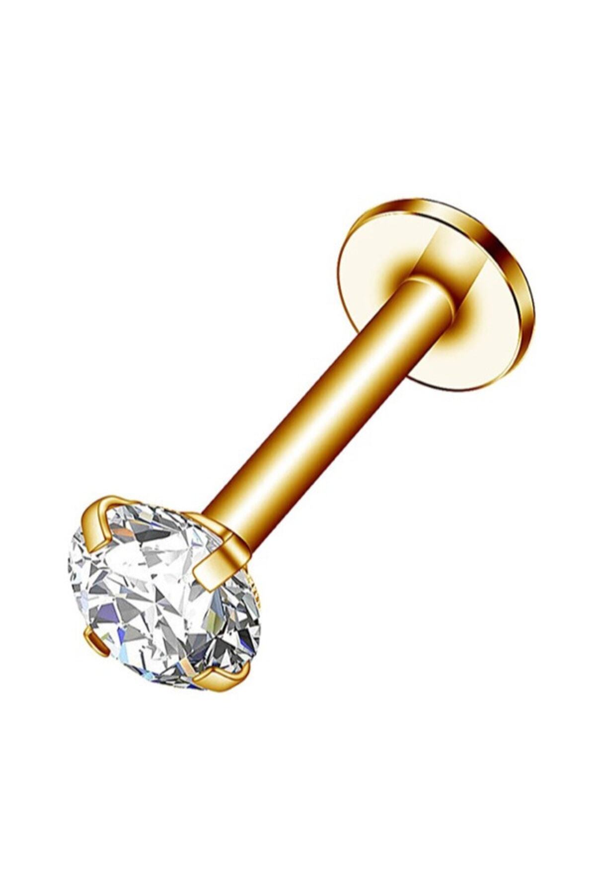 Orecchini Piercing A Barra Orecchini Piercing In Acciaio Chirurgico Con Zirconia Cubica | Per Cartilagine, Tragus, Elice | Barre 6mm Multicolore Orecchini Multicolore 16g - Foto 12