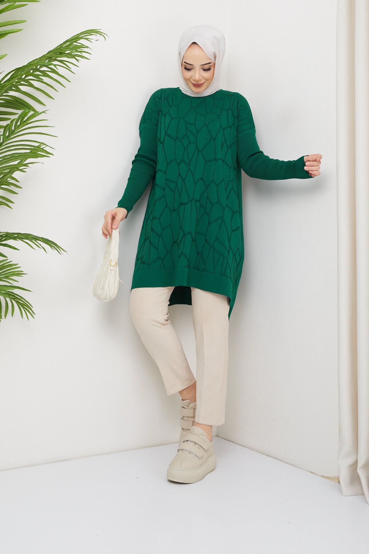 Emerald green tunic discount sweater