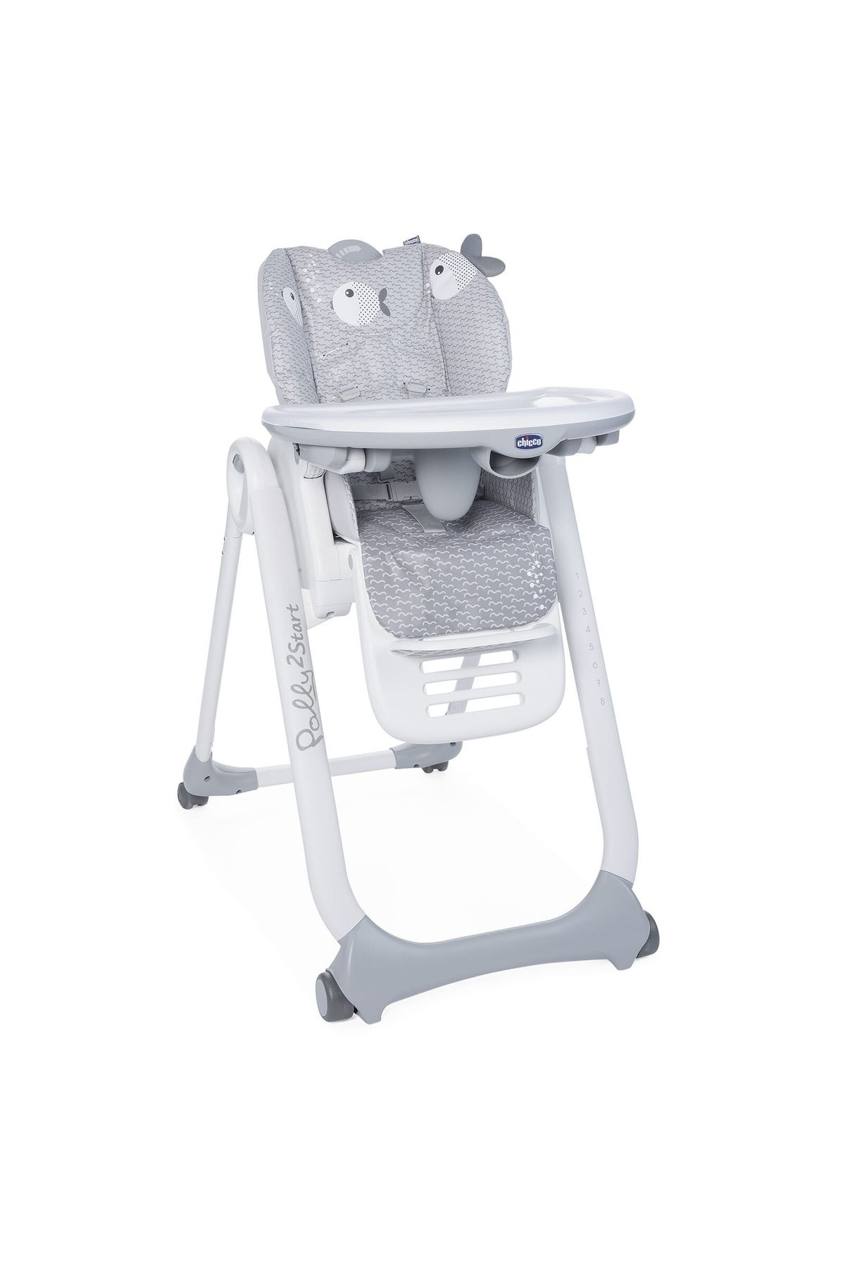 Стульчик для кормления Chicco Polly 2 Start - серый IB49102