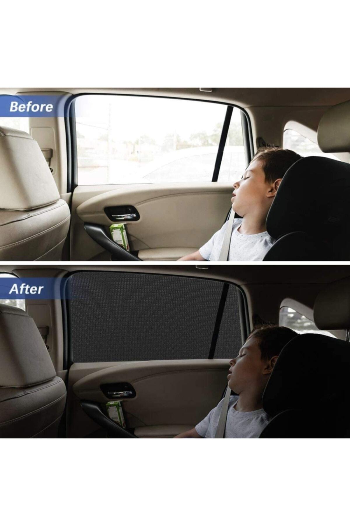 Ankaflex 2 Adet Araba Oto Arka Yan Cam Için Güneşlik Bebek Emzirme Perdesi fotoğrafı 2 (önizleme)