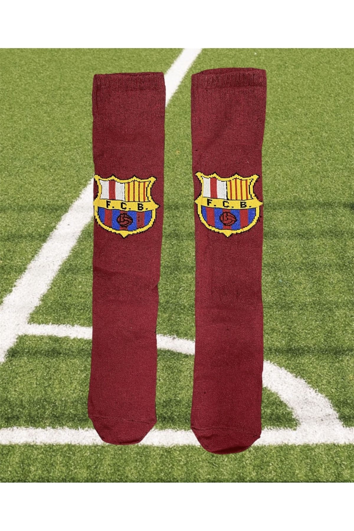 Suq giyim-Barcelona 2 Pack Children's Football Socks and Leggings 2