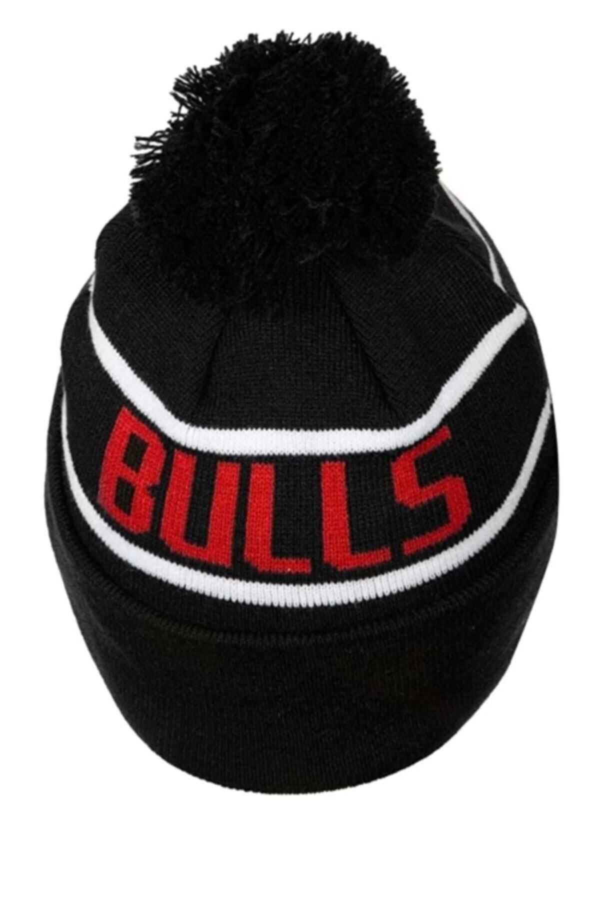 ست شال و کلاه بافتنی مشکی مردانه زنانه OTC Bobble Knit Chi Bulls Osfm NEW ERA