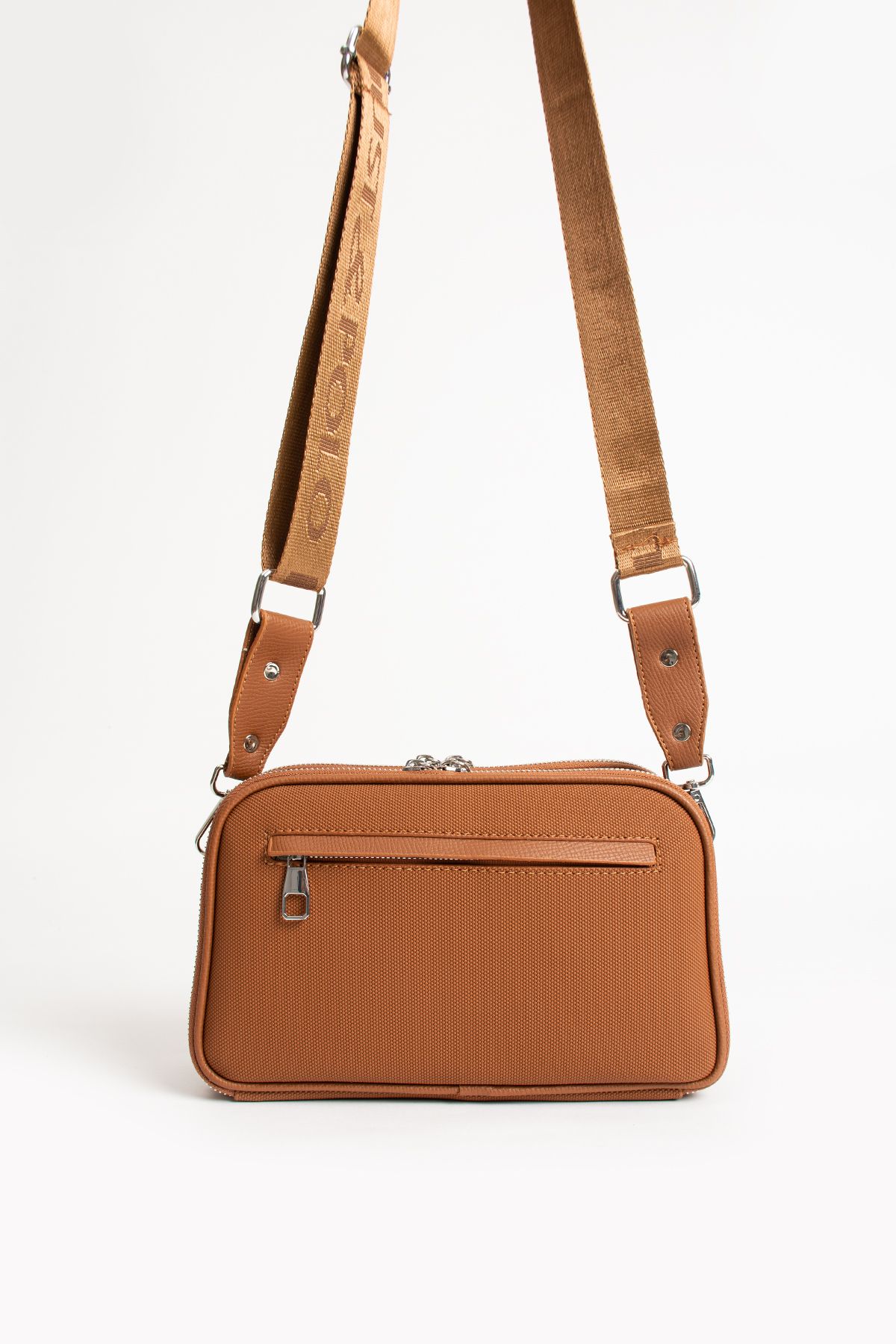 Just Polo Omuz ve Çapraz Askılı Çanta - Taba