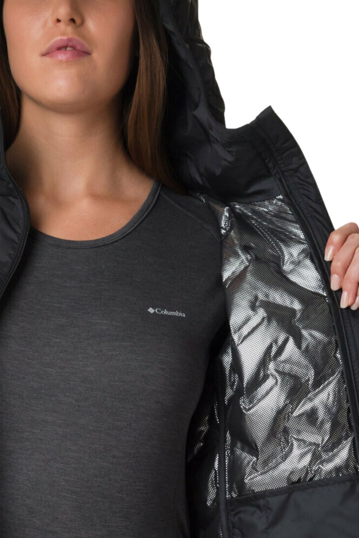 Columbia black coat top