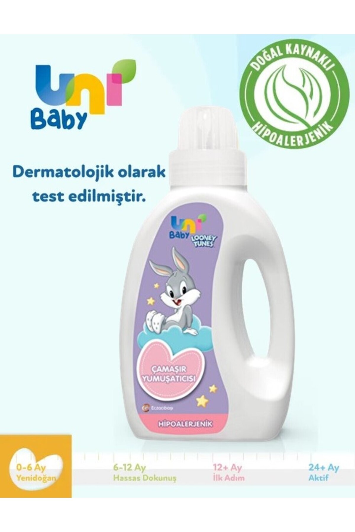 Uni Baby Aktif Sıvı Çamaşır Deterjanı 1000 ml + Çamaşır Yumuşatıcısı 1000 ml fotoğrafı 4 (önizleme)