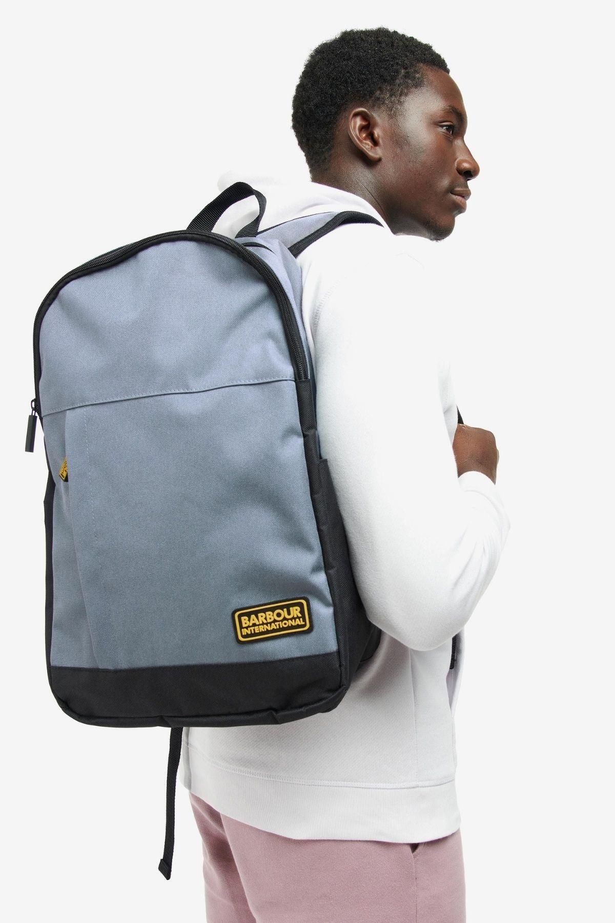 Barbour B.intl Racer Backpack Gy91 Grey
