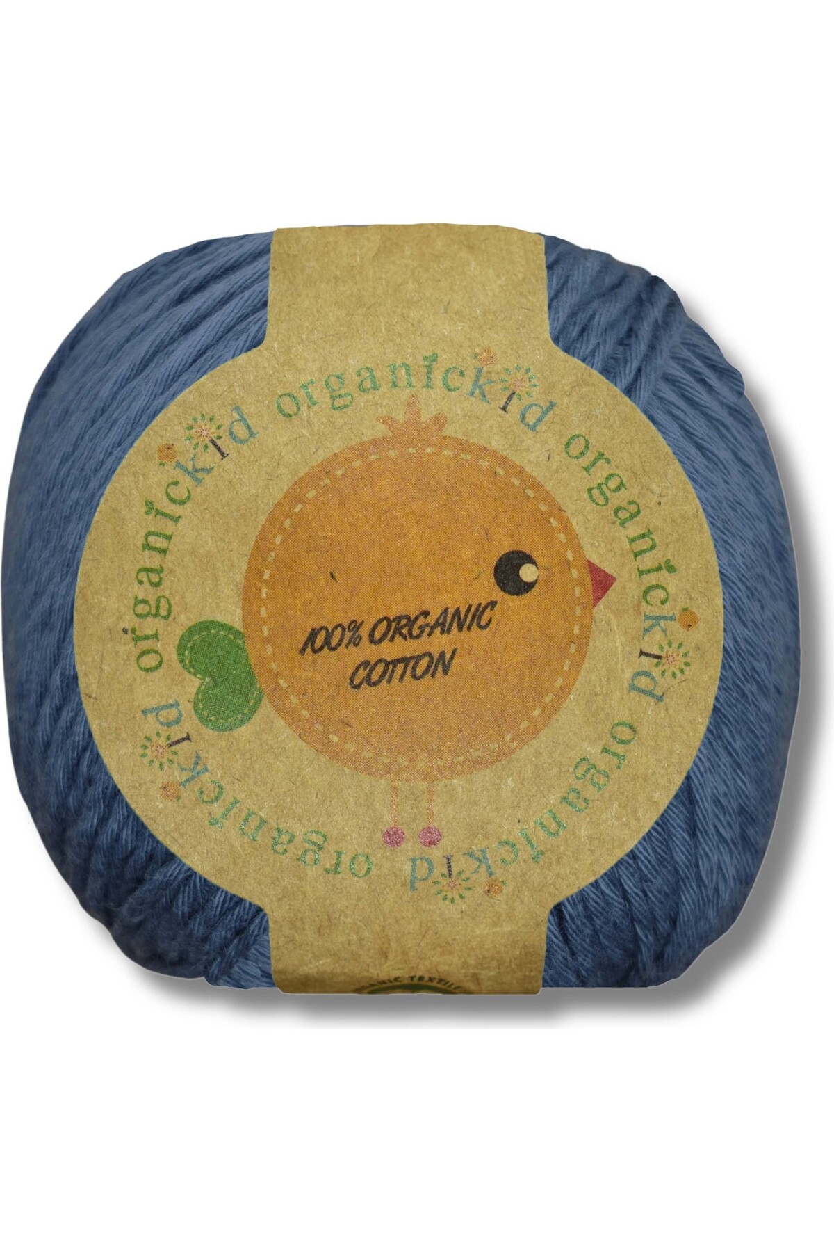 OrganicKid Organik Pamuk Amigurumi Punch 50 gr El Örgü Ipi Denim Mavi - Stone