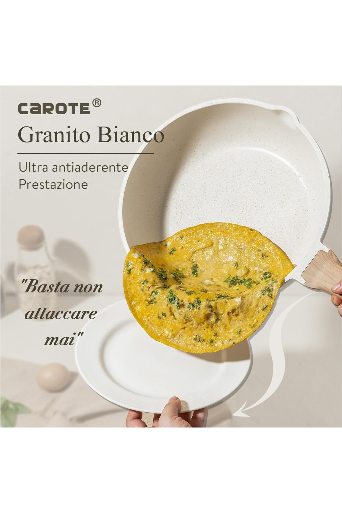 CAROTE-Essential 14-Piece Cookware Set with Non-Stick Coating for All Cookers Including Pans Induction 4