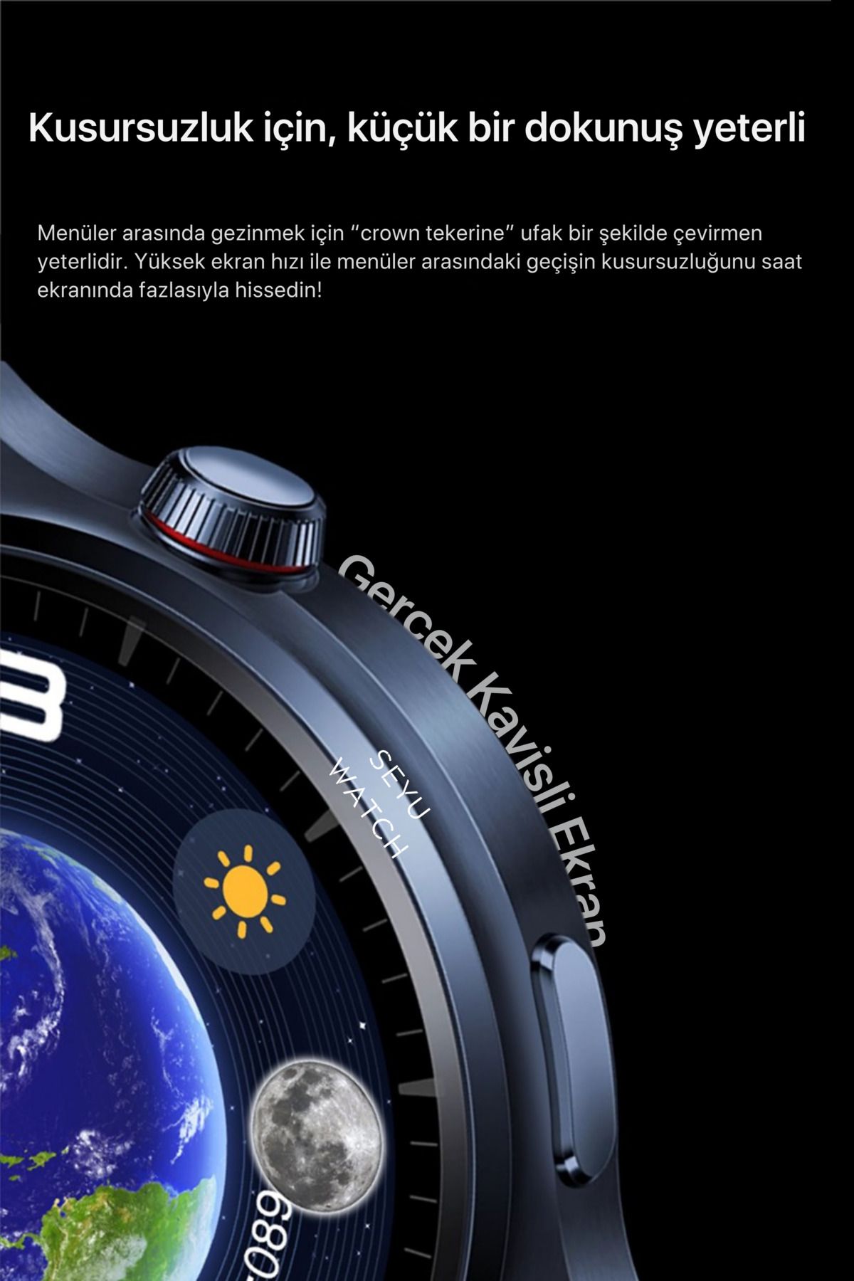 Watch Pro Hero 8 Amoled Akıllı Saat Tüm Telefonlara Uyumlu Smartwatch