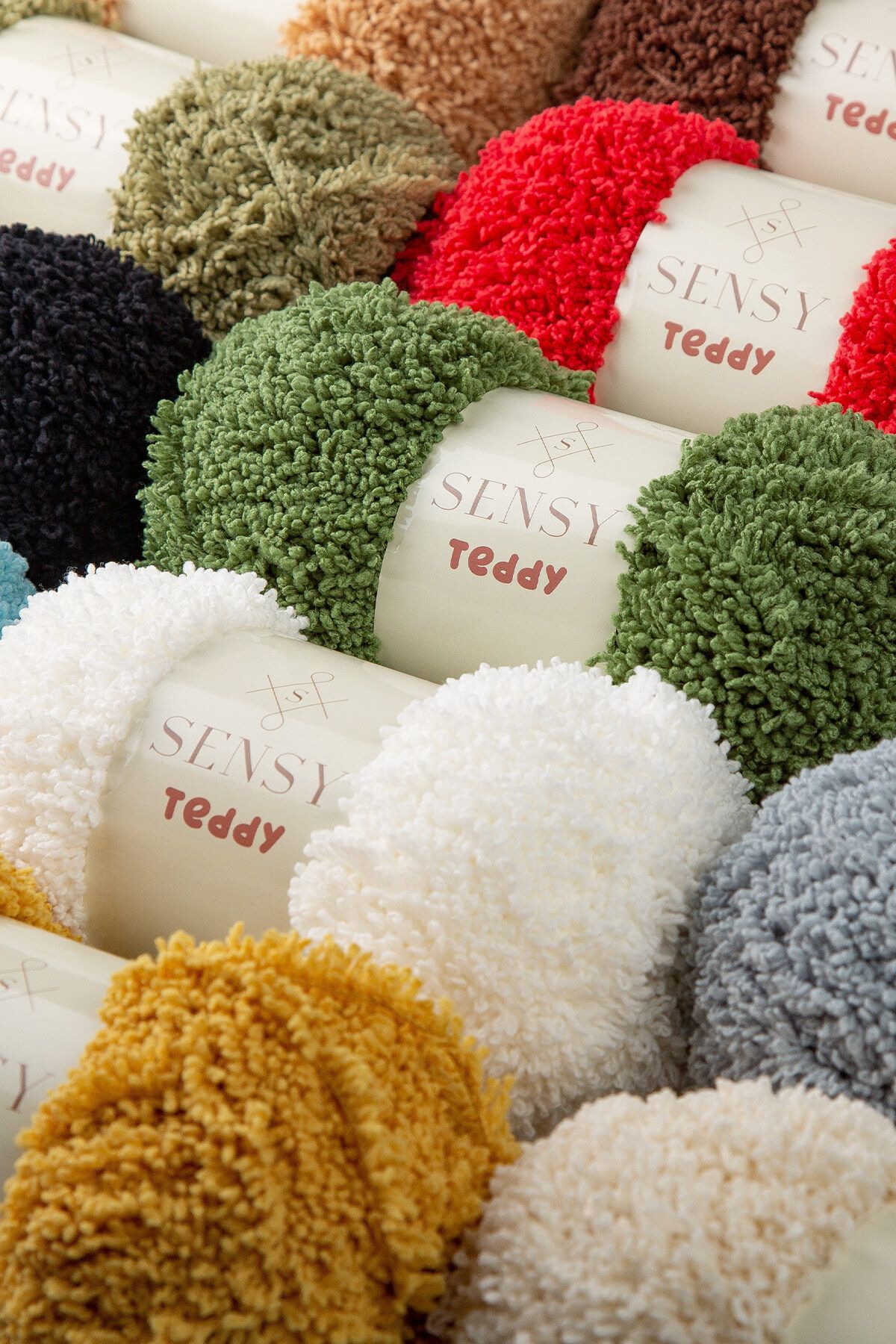SENSY-Teddy Hand Knitting Thread Blanket String Sweater String Cardigan String Scarf String Beanie String Knitting String White 6