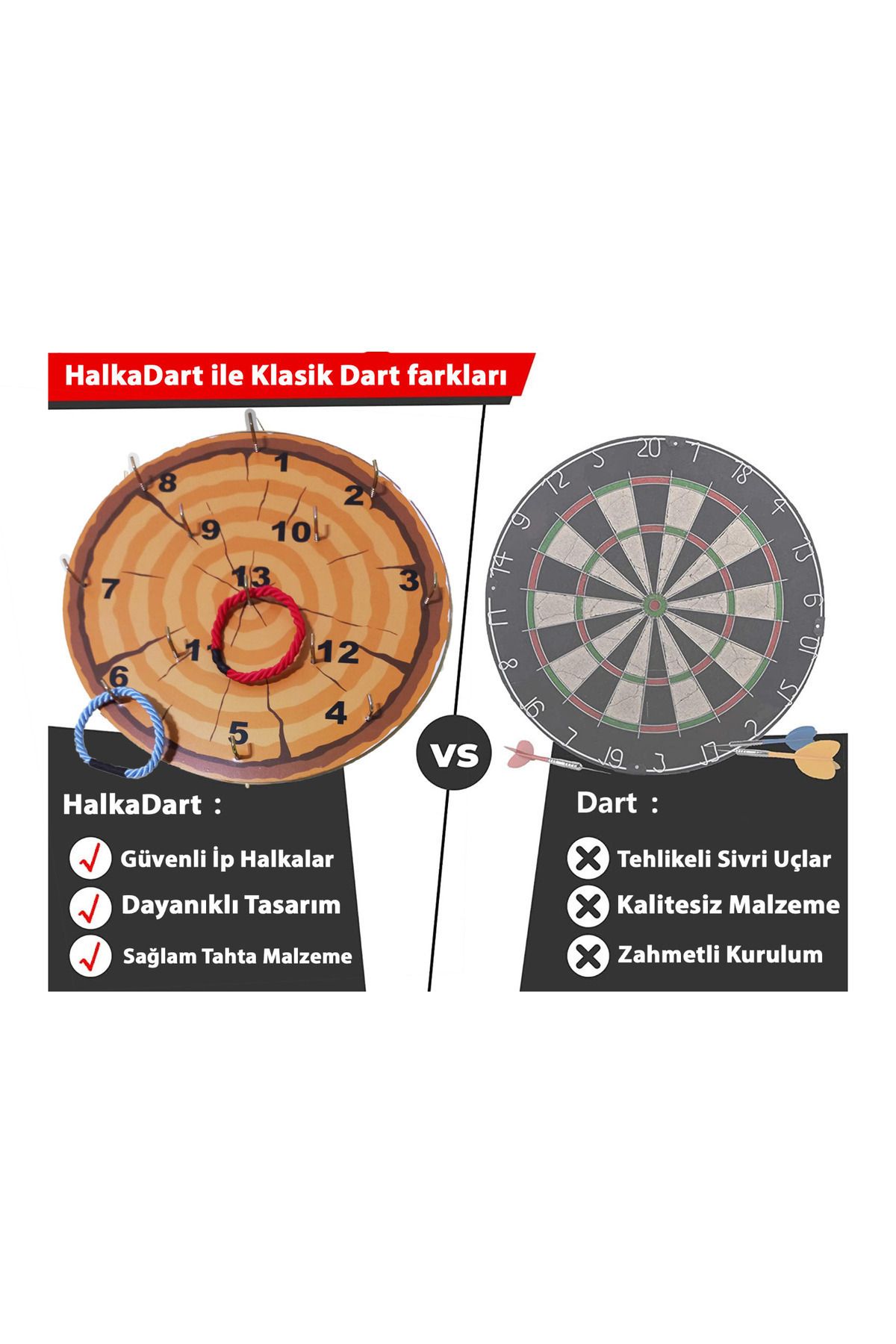 Tiydem-Ring Throwing Game Safe Needle-Free Dart Game Ring Dart Hoop Throwing Game 2