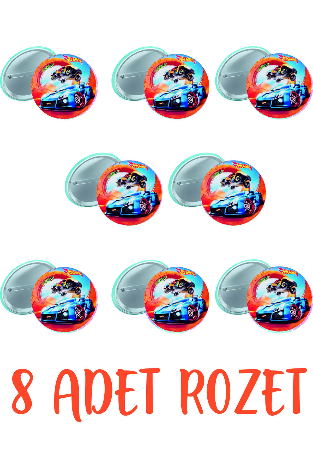 Masal Şekerleme Hot Wheels Yaka ve Çanta Rozeti
