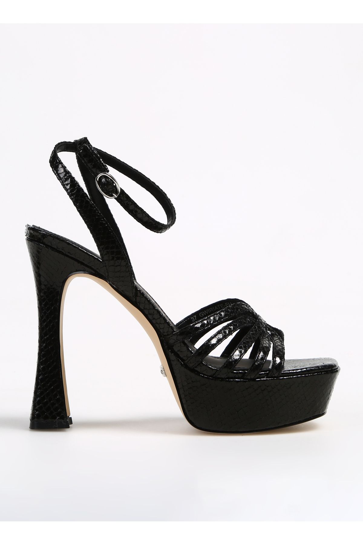 کفش پاشنه دار چرمی زنانه مشکی FLPITESUE03BLACK Guess