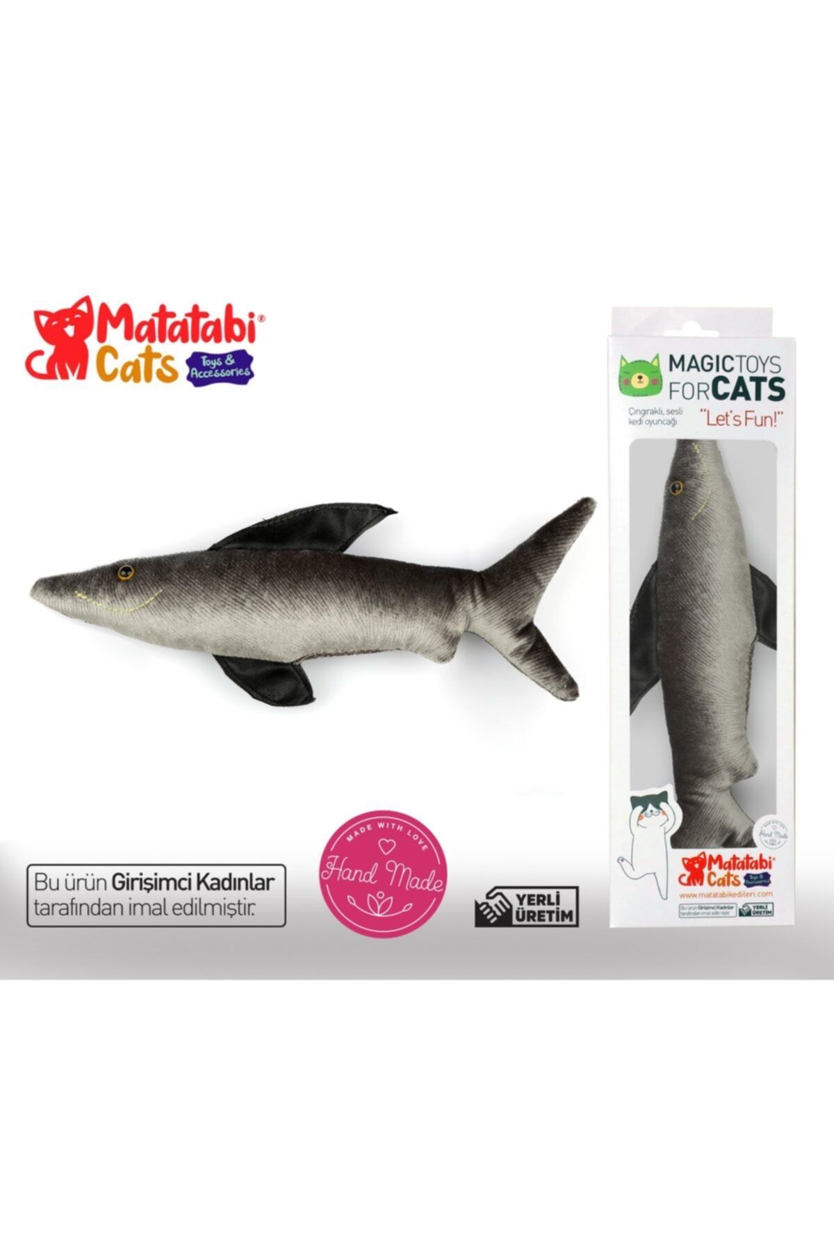 MATATABİ CATS-محتوى فيسو ماتاتابي، صوت، لعبة قطة قماشية 26 سم (لا تحتوي على النعناع البري/الأعشاب) 1
