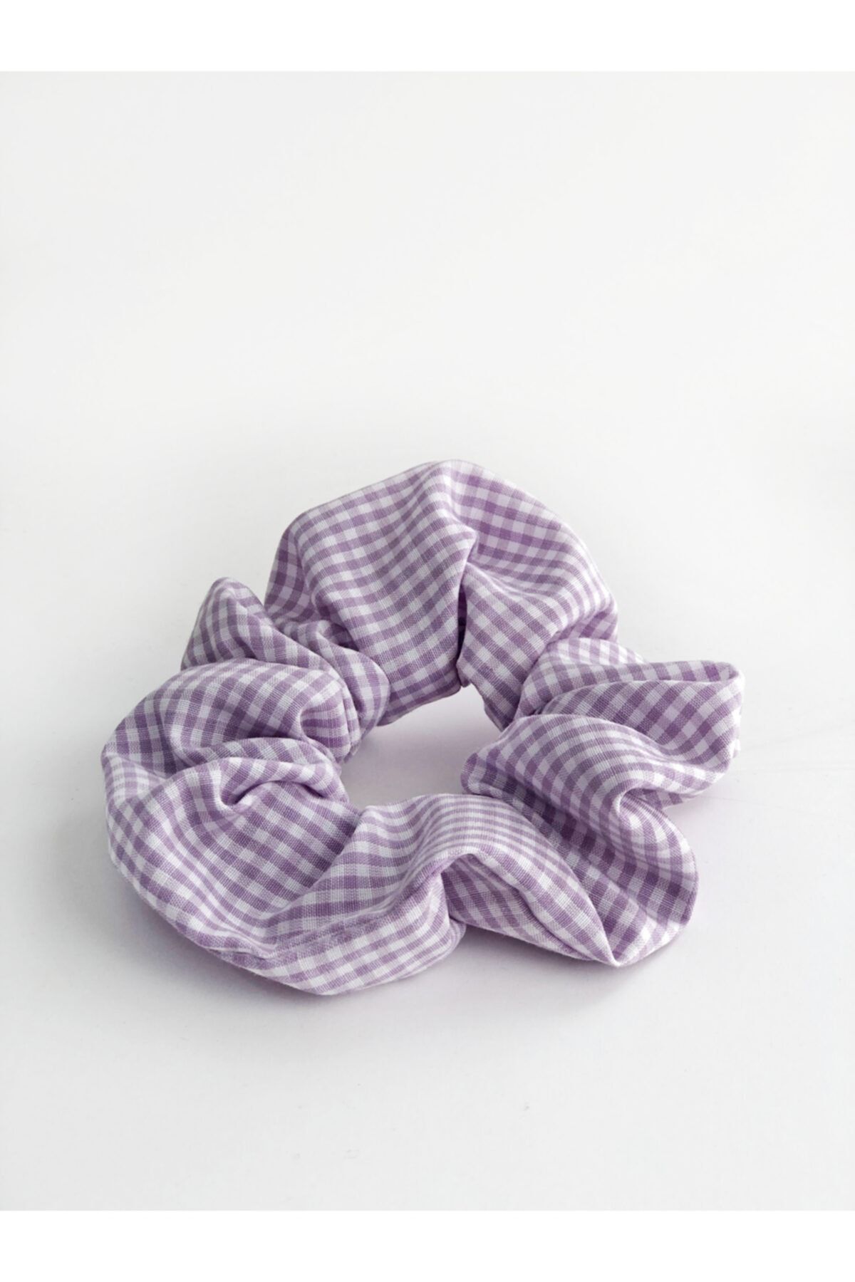 Woollyland-Set of 7 Gingham Scrunchie Buckles in Various Colors 2