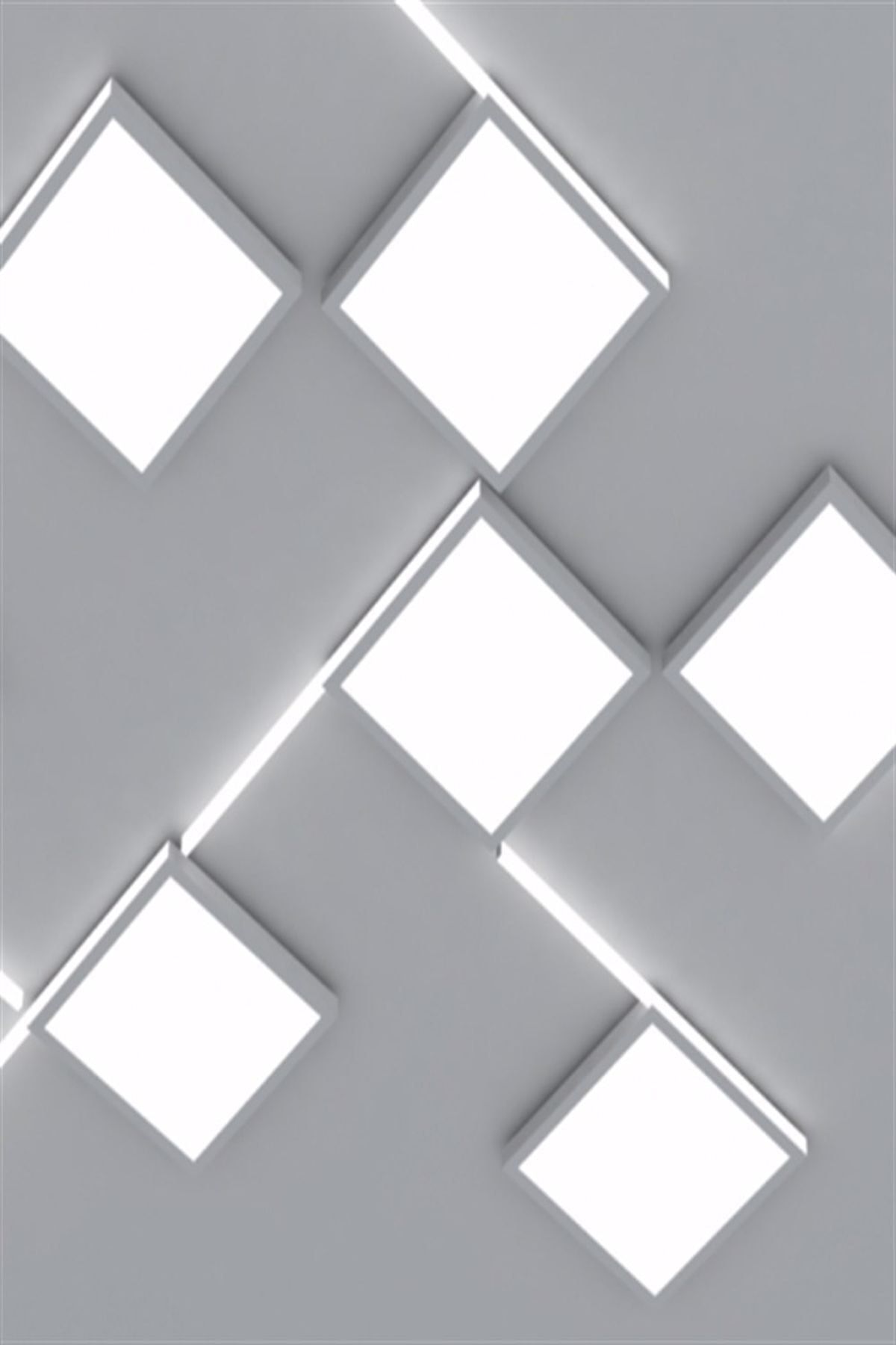 Nisa-Led Ceiling WC Pantry Office Lamp 18 W Square Luminaire Surface Mounted 6500 K White Light 220 V (PLUG AND PLAY) 4