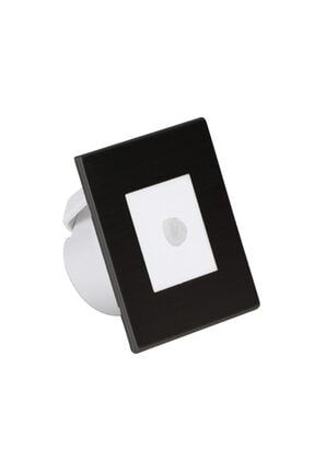 Klasik Kare Sensörlü Led Basamak Armatürü Beyaz Işık AKV60808