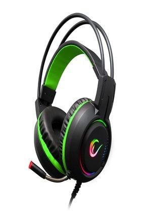 RM-K25 Lunatıc Pro Siyah/yeşil 7,1 USB Surround Gaming Oyuncu Mikrofonlu Kulaklık