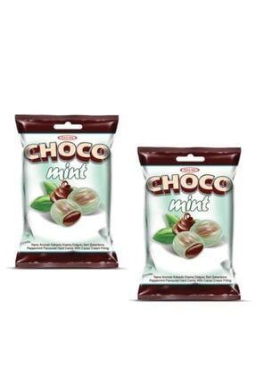 Choco Mint Nane Aromalı Kakao Krema Dolgulu Sert Şeker 300 gr 2 Adet EMAS-mintX2