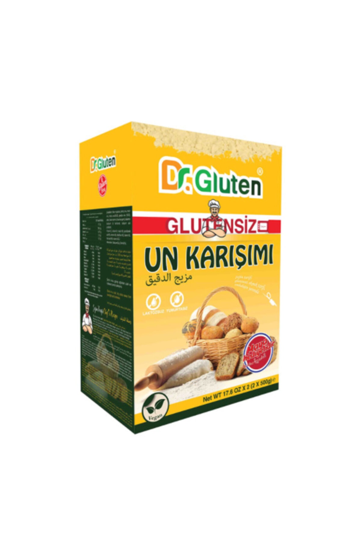 Dr.Gluten Dr. Gluten Glutensiz Un Karışımı 1000 G (LAKTOZSUZ-YUMURTASIZ).