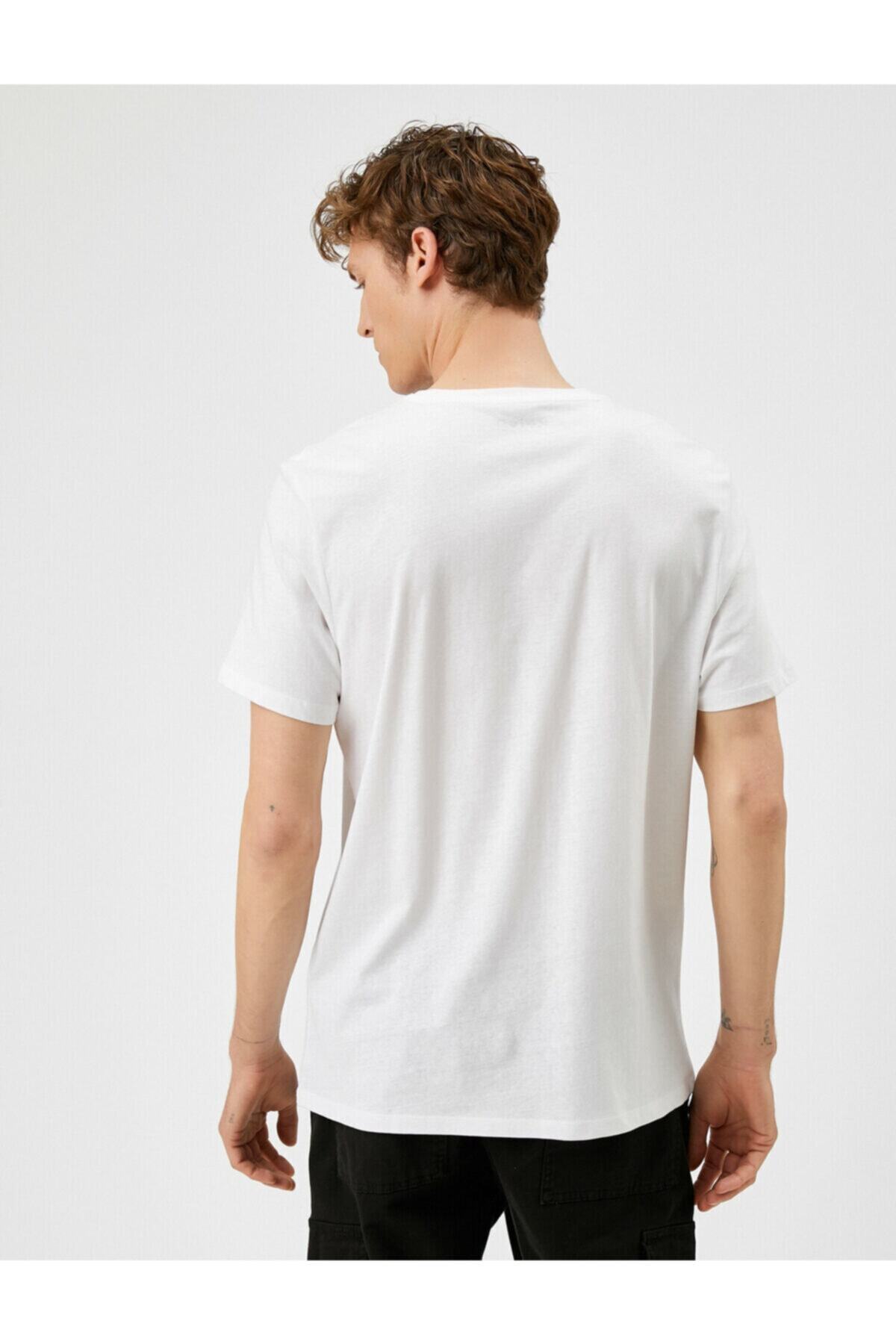 Koton Erkek Beyaz Bisiklet Yaka Pamuklu T-Shirt Fiyatı, Yorumları - TRENDYOL
