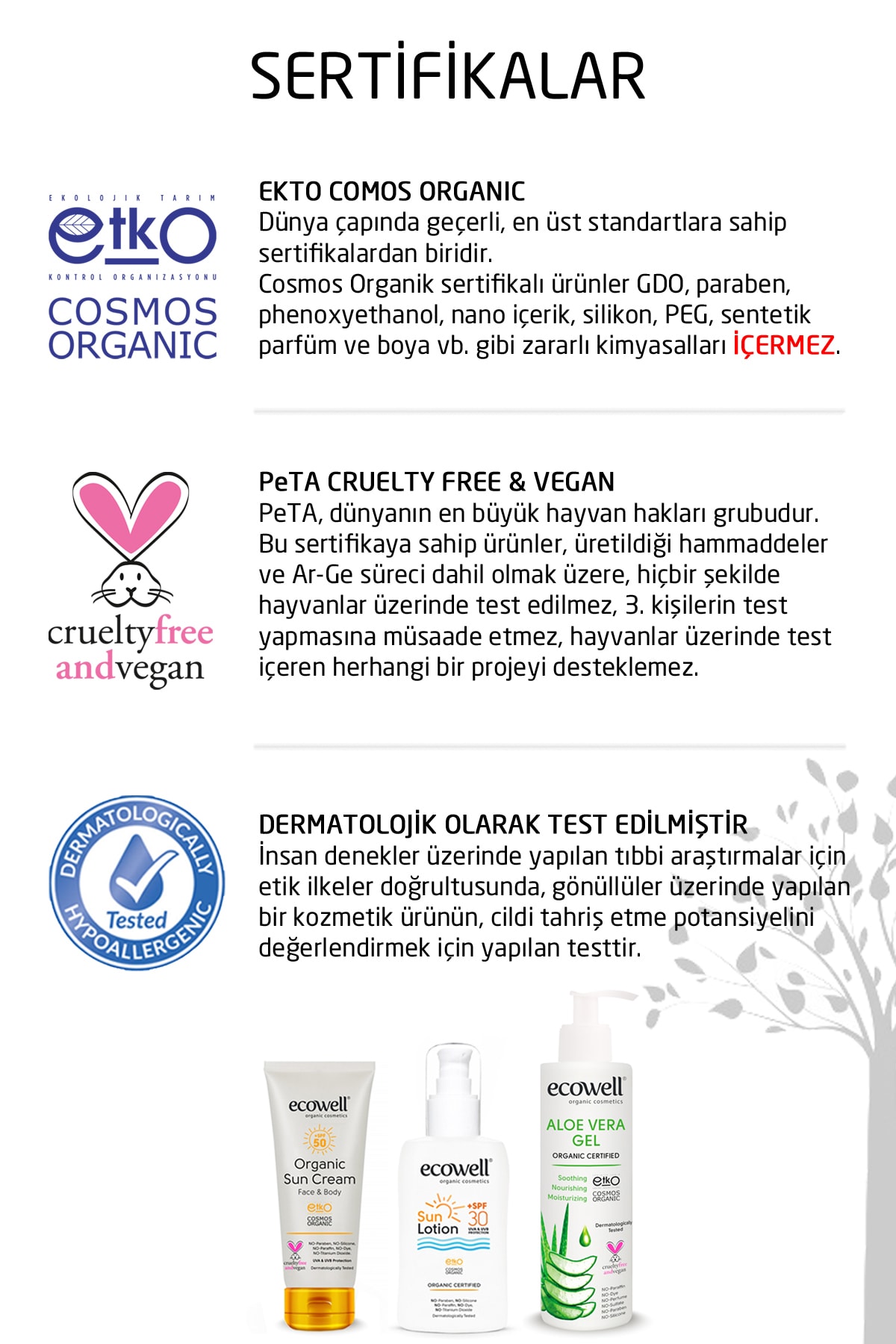 Ecowell Organik Güneş Bakım Seti 3 Ürün fotoğrafı 4 (önizleme)
