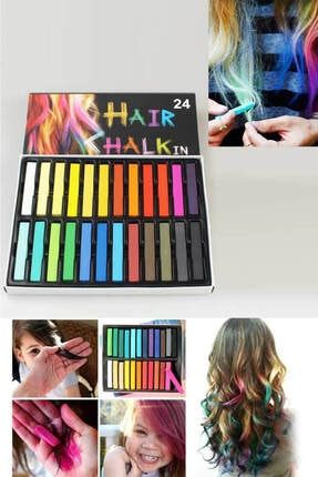 Hair Chalk Saç Tebeşiri 24 Adet MHD0051