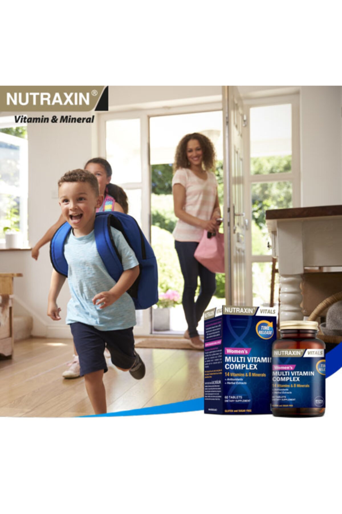 مولتی ویتامین Nutraxin کمپلکس 60 قرص + جعبه قرص برای زنان اورجینال - تصویر 5
