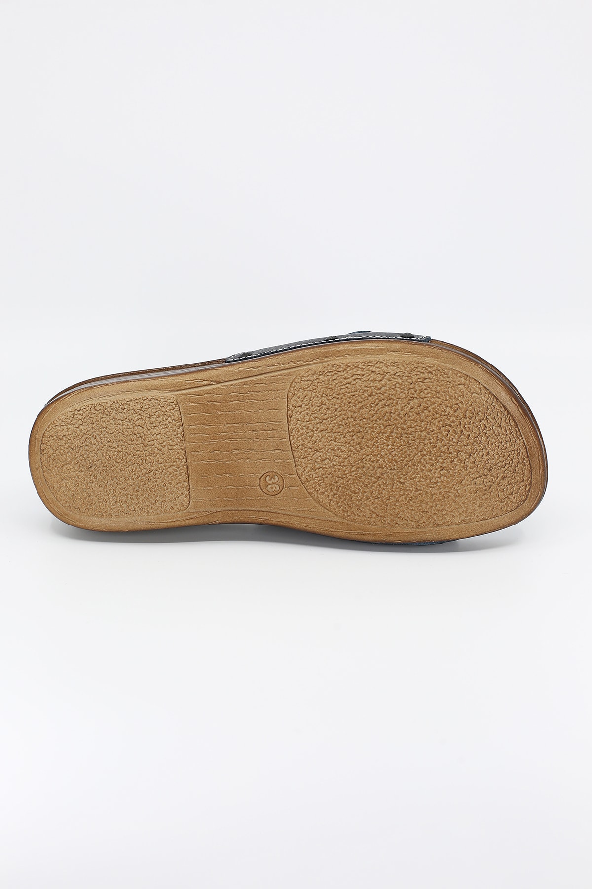 دمپایی Pierre Cardin پیر کاردین تخت زنانه آبی سرمه ای PC-6784 اورجینال - تصویر 6
