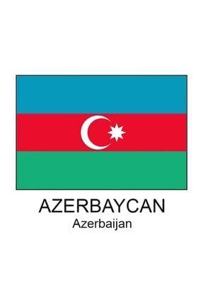 Azerbaycan Ülke Bayrağı 50 X 75 cm Raşel Kumaş YB.16.0005