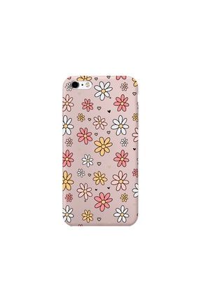 Iphone 6s Plus Lansman Renkli Çiçekler Desenli Telefon Kılıfı IP6SPLN-194