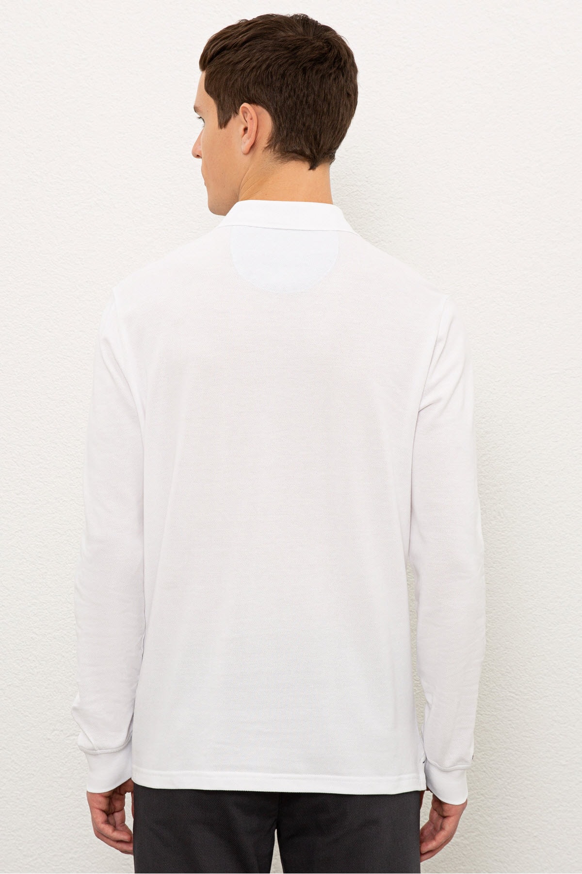 سویشرت مردانه سفید یو اس پولو | G081SZ082.000.1082465 اورجینال - تصویر 3