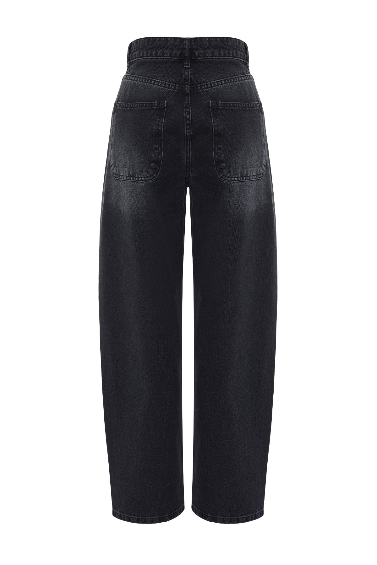 Trendyol Collection-Schwarze Skater-Jeans mit niedriger Taille TWOSS24JE00038 8